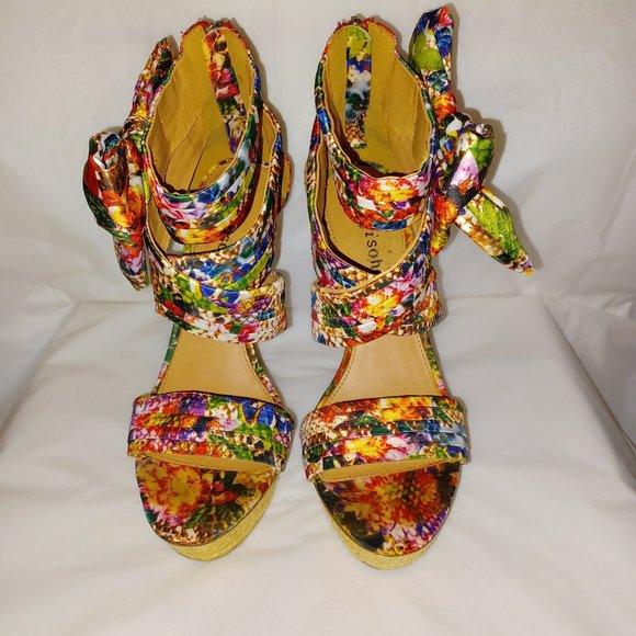 Zigi Soho Shoes - ZIGI SOHO KHLOE FLORAL PRINT SANDALS